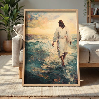 Jesus Walking on Water Painting