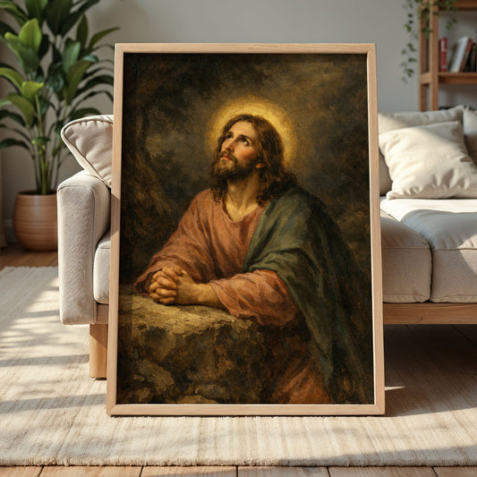 Jesus Praying in the Garden Art