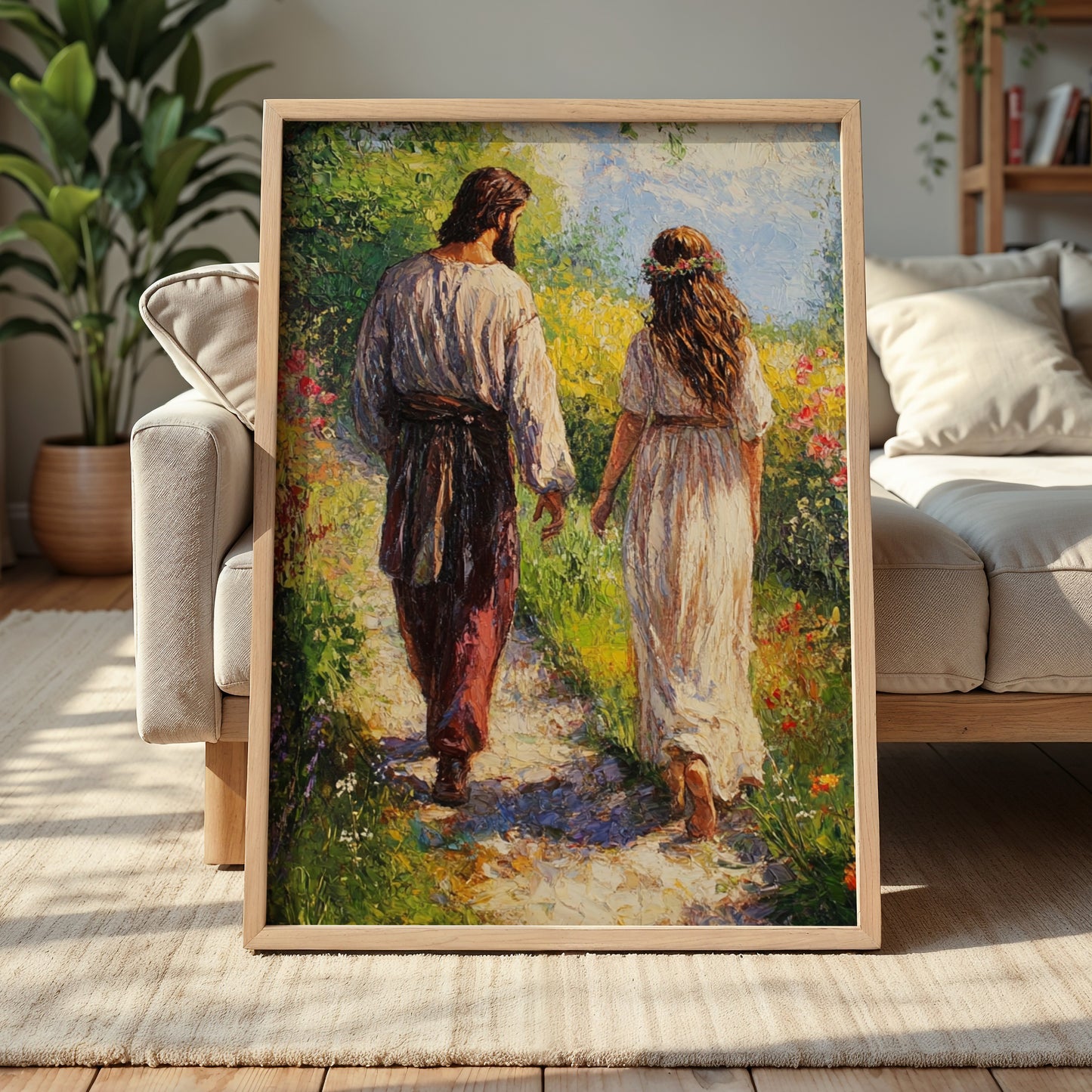 Jesus With a Woman Painting