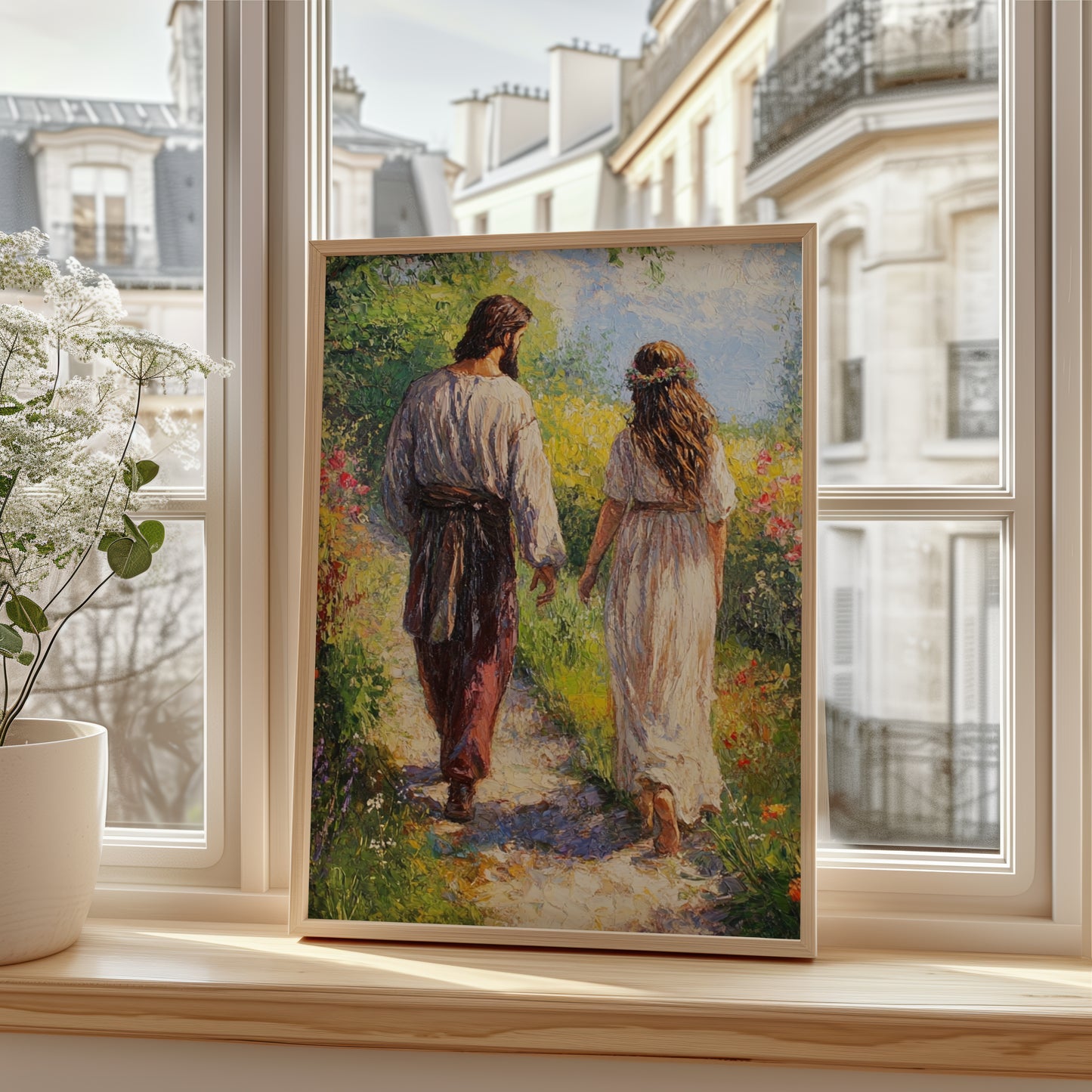 Jesus With a Woman Painting