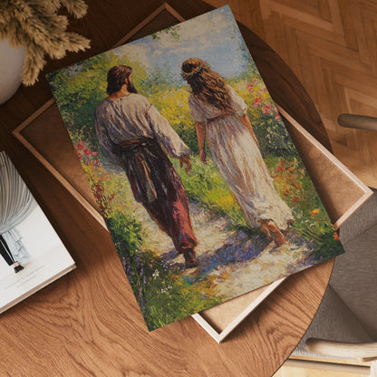 Jesus With a Woman Painting