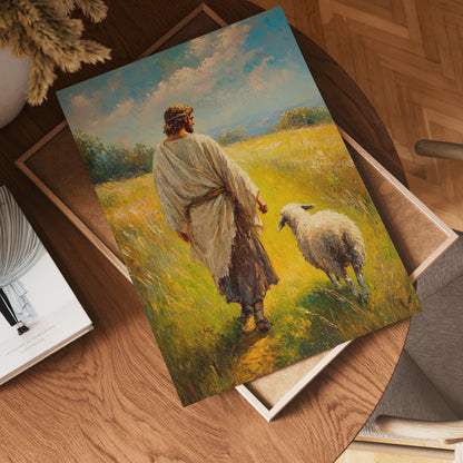 Jesus and the Lost Sheep Painting