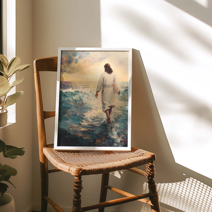 Jesus Walking on Water Painting