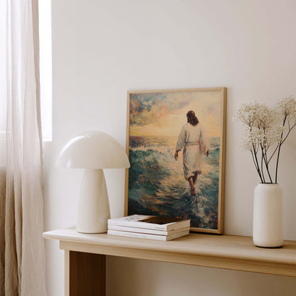 Jesus Walking on Water Painting